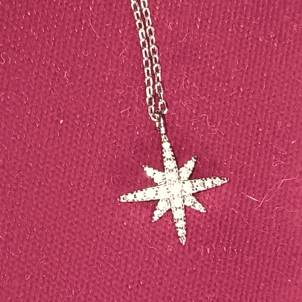 Sterling Silver Star Pendant w/chain
